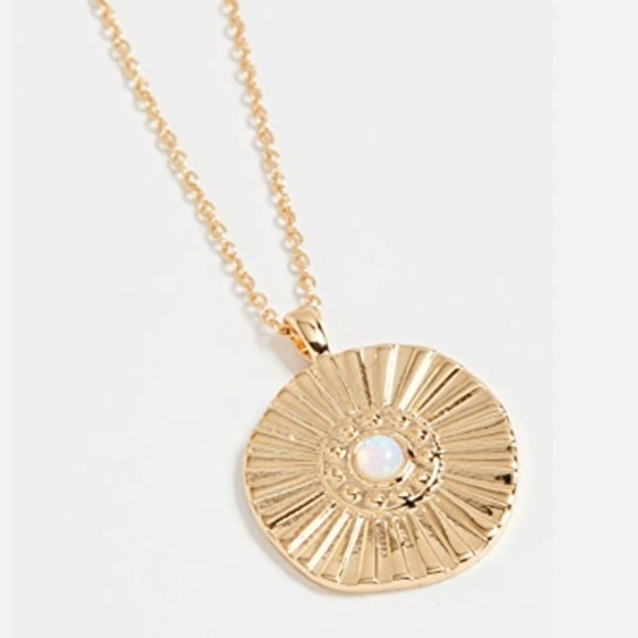 Gorjana NWT Sunburst Coin Adjustable Necklace Gold - Picture 3 of 14